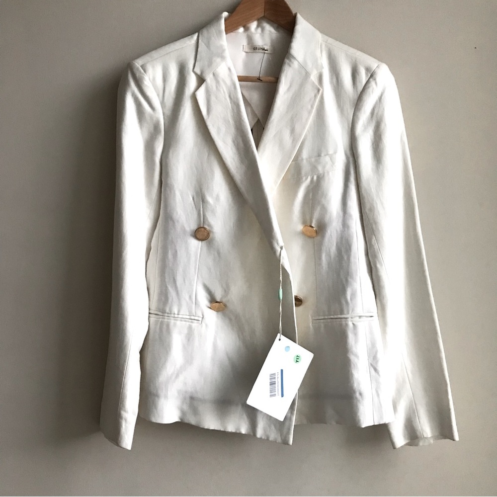 Céline white blazer